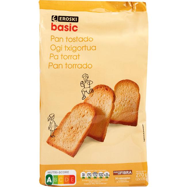 Pan Tostado Eroski Basic Rebanadas Paquete G