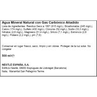 Agua SAN PELLEGRINO, botellín 50 cl