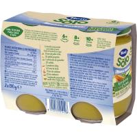 Tarrito de verdura con pasta HERO BUENAS NOCHES, pack 2x190 g 