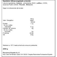 Gambón extragrande 20/30, caja 2 kg