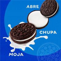 Galleta de chocolate rellena sabor vainilla OREO, paquete 154 g
