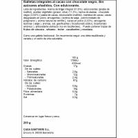 Galleta Digestive 0% azúcares con cacao SANTIVERI, paquete 200 g
