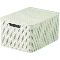 Cesta de plástico con tapa 30 litros My Style CURVER, 23,8x33,2x40,5 cm