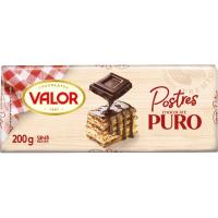 VALOR azkenburuetarako txokolate purua, tableta 200 g