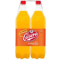 Refresco de naranja LA CASERA, pack 2x1,5 litros Refresco de naranja LA CASERA, pack 2x1,5 litros