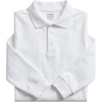 Polo blanco manga larga, 100% algodón, talla 4-5 años VISTO BUENO, pack 2 uds Polo blanco manga larga, 100% algodón, talla 4-5 años VISTO BUENO, pack 2 uds