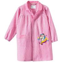 Bata colegial velcros, cuadros grandes, rosa VISTO BUENO, talla 1-2 años Bata colegial velcros, cuadros grandes, rosa VISTO BUENO, talla 1-2 años