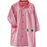 Bata colegial bordada, cuadros pequeños, rojo VISTO BUENO, talla 2-3 años Bata colegial bordada, cuadros pequeños, rojo VISTO BUENO, talla 2-3 años