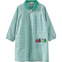 Bata colegial bordada, cuadros pequeños, verde VISTO BUENO, talla 4-5 años Bata colegial bordada, cuadros pequeños, verde VISTO BUENO, talla 4-5 años