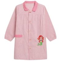 Bata colegial bordada, rayas, rosa VISTO BUENO, talla 3-4 años Bata colegial bordada, rayas, rosa VISTO BUENO, talla 3-4 años