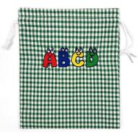 Bolsa colegial pequeña, cuadros grandes, verde VISTO BUENO, 23x28 cm Bolsa colegial pequeña, cuadros grandes, verde VISTO BUENO, 23x28 cm