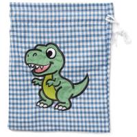 Bolsa colegial pequeña, cuadros grandes, azul medio VISTO BUENO, 23x28 cm Bolsa colegial pequeña, cuadros grandes, azul medio VISTO BUENO, 23x28 cm