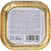 Paté de buey para perro EROSKI, lata 300 g