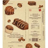 Chocolate con leche de bombón-café ORBEA, tableta 125 g