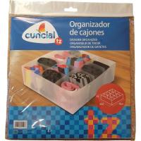 Organizador de cajones, 12 huecos CUNCIAL, 30x30 cm