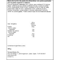 Turrón de yema quemada alargada VICENS, tableta 300 g