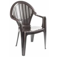Silla monobloc wengué, apilable, Viana JVC