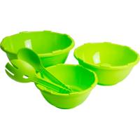 Juego de 3 ensaladeras y tenazas en plástico de 1,5 L, 3,2 L y 5,5 L CODIL, 1 ud Juego de 3 ensaladeras y tenazas en plástico de 1,5 L, 3,2 L y 5,5 L CODIL, 1 ud