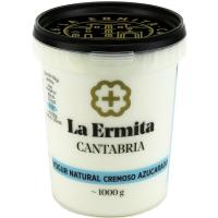 Crema yogur azucarado LA ERMITA, tarro 1 kg