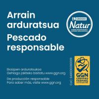 Dados de salmón EROSKI NATUR GGN, bandeja 250 g