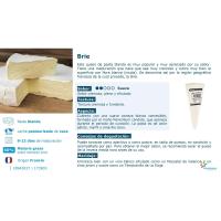 Queso Brie 60% MG RCO, cuña aprox. 200 g