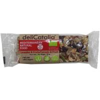 Barrita ecológica de cereales y fruta DELICATALIA, 50 g Barrita ecológica de cereales y fruta DELICATALIA, 50 g