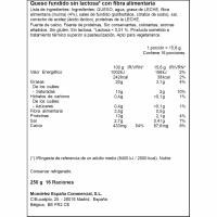 Queso sin lactosa EL CASERIO, 16 porciones, caja 250 g
