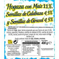 Hogaza de maíz de pipas PAN MILAGROS, 400 g
