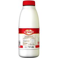 Leche entera PRESIDENT, botella 1,5 litros