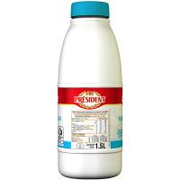 Leche semidesnatada PRESIDENT, botella 1,5 litros