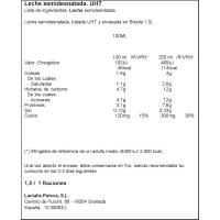 Leche semidesnatada PRESIDENT, botella 1,5 litros