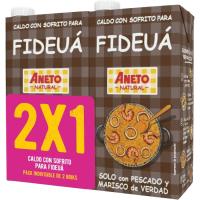 Caldo para fideua ANETO, pack 2x1 litro Caldo para fideua ANETO, pack 2x1 litro