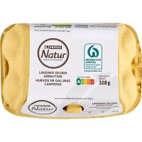 Huevo campero EROSKI Natur, cartón 6 unid.