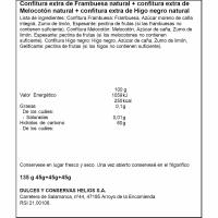 Confitura natural para maridar foie HELIOS, pack 3x45 g