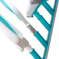 Colgador métalico para material de limpieza de piscina GRE, 12x105x60 cm