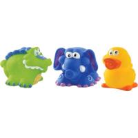 Juguete para baño: Pato, Elefante, Cocodrilo, +4 meses NUBY, bolsa 3 uds