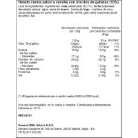 Helado de vainilla-cookies HAAGEN DAZS, tarrina 386 g