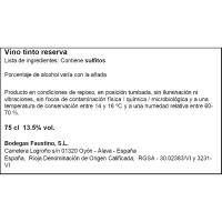 Vino Tinto Gran Reserva D.C Rioja FAUSTINO Icon, botella 75 cl