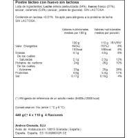 Flan de huevo sin lactosa Gourmand&Vegetal DHUL, pack 4x110 g Flan de huevo sin lactosa Gourmand&Vegetal DHUL, pack 4x110 g