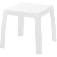 Mesa baja Maya blanca de resina Mesa baja Maya blanca de resina