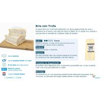 Queso Brie con trufa, al corte, compra mínima 250 g