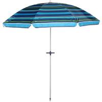 Sombrilla de aluminio 16 varillas, pincho, polyester Ø2m con protección UPF50, 1 ud