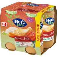 Tarrito de arroz con pollo HERO, pack 4x235 g