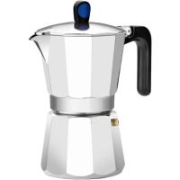 Cafetera Italiana de aluminio forjado, para todo tipo de cocinas, Ø9 cm, Induction-Express MONIX, 6 tazas Cafetera Italiana de aluminio forjado, para todo tipo de cocinas, Ø9 cm, Induction-Express MONIX, 6 tazas