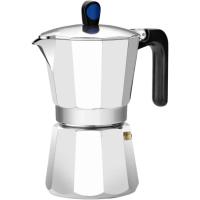 Cafetera Italiana de aluminio forjado, para todo tipo de cocinas, Ø10 cm, Induction-Express MONIX, 9 tazas Cafetera Italiana de aluminio forjado, para todo tipo de cocinas, Ø10 cm, Induction-Express MONIX, 9 tazas