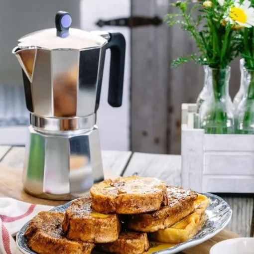 Cafetera Italiana de aluminio forjado, para todo tipo de cocinas, Ø10 cm, Induction-Express MONIX, 9 tazas