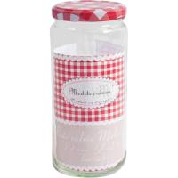 SOLER erabilera anitzeko beirazko potoa taparekin, 720 ml