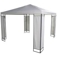 Cenador en acero y poliéster crudo, 3x3x2,6 metros Cenador en acero y poliéster crudo, 3x3x2,6 metros