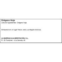 Orégano en hoja LA BARRACA, bote 130 g