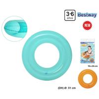 Flotador color transparente 51 cm, dos colores, no se puede elegir BESTWAY, 1 ud